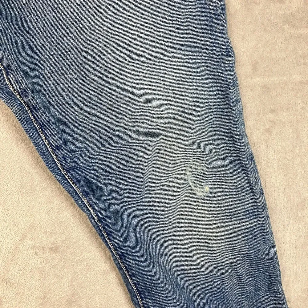Levis 501 CT Mens Jeans 34x27** Blue Denim Tapered Workwear Utility Distressed